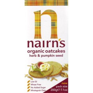 Nairns Organic Herb & Pumpkin Seed Oatcakes - 200g